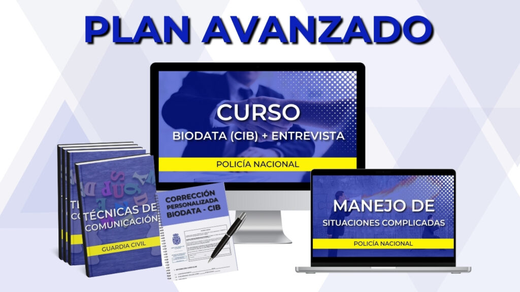 Curso biodata CIB test personalidad entrevista Policía Nacional PLAN AVANZADO