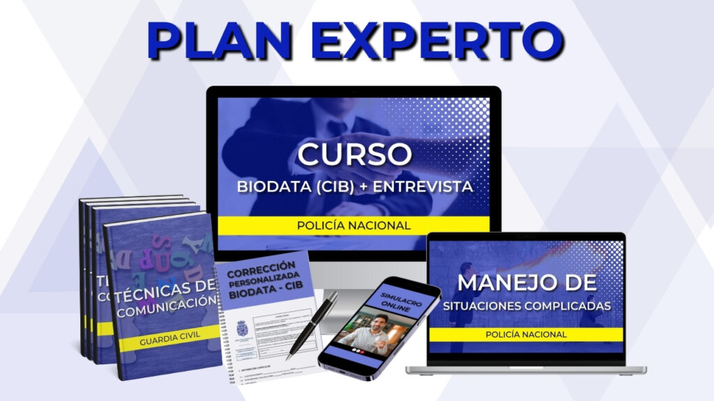 Curso biodata CIB test personalidad entrevista Policía Nacional PLAN EXPERTO