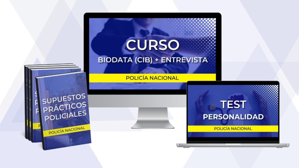 ICONO Curso biodata CIB test personalidad entrevista Policía Nacional PLAN ASPIRANTE