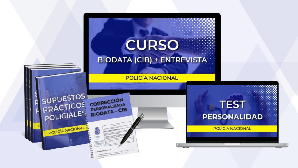 ICONO Curso biodata CIB test personalidad entrevista Policía Nacional PLAN AVANZADO