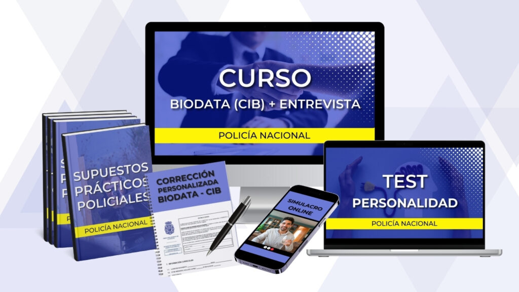 ICONO Curso biodata CIB test personalidad entrevista Policía Nacional PLAN EXPERTO